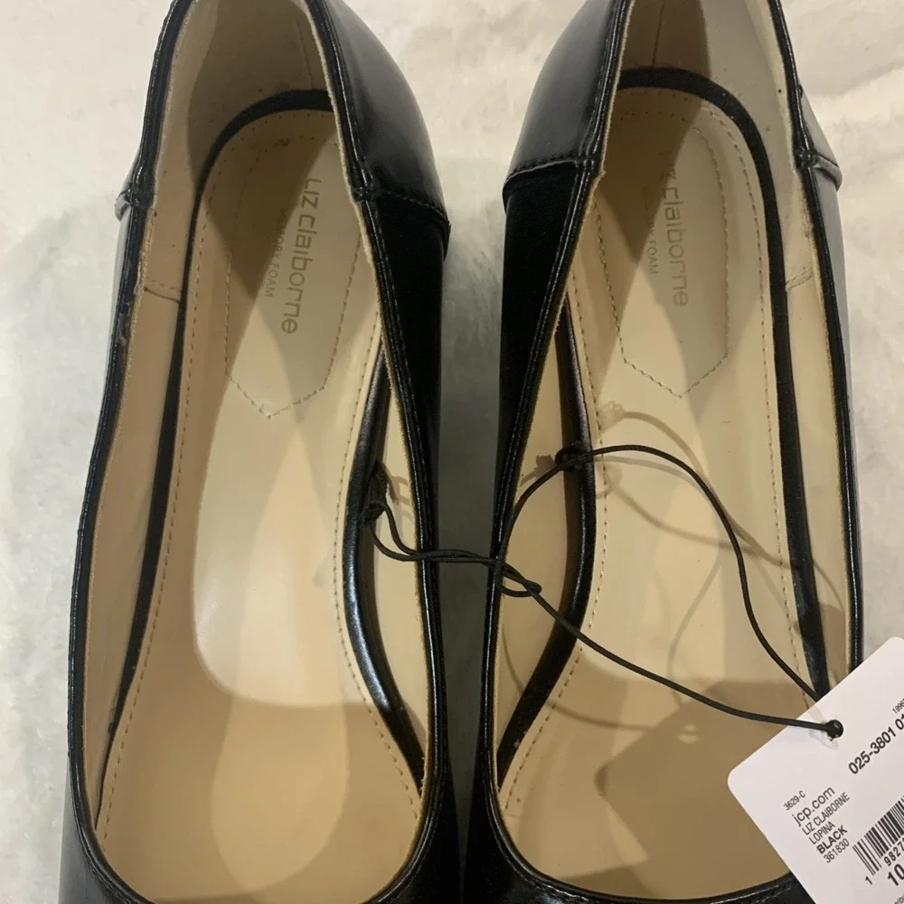 Giani Bernini Ameriee Dress Pumps Black Memory Foam Block Heel NIB - Size 10